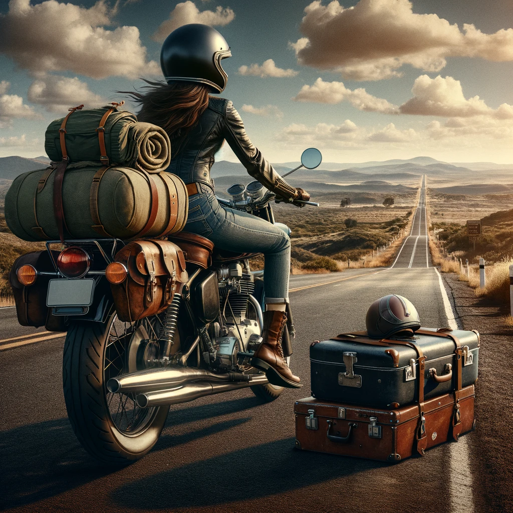 Viaggi in moto donna cosa portare
