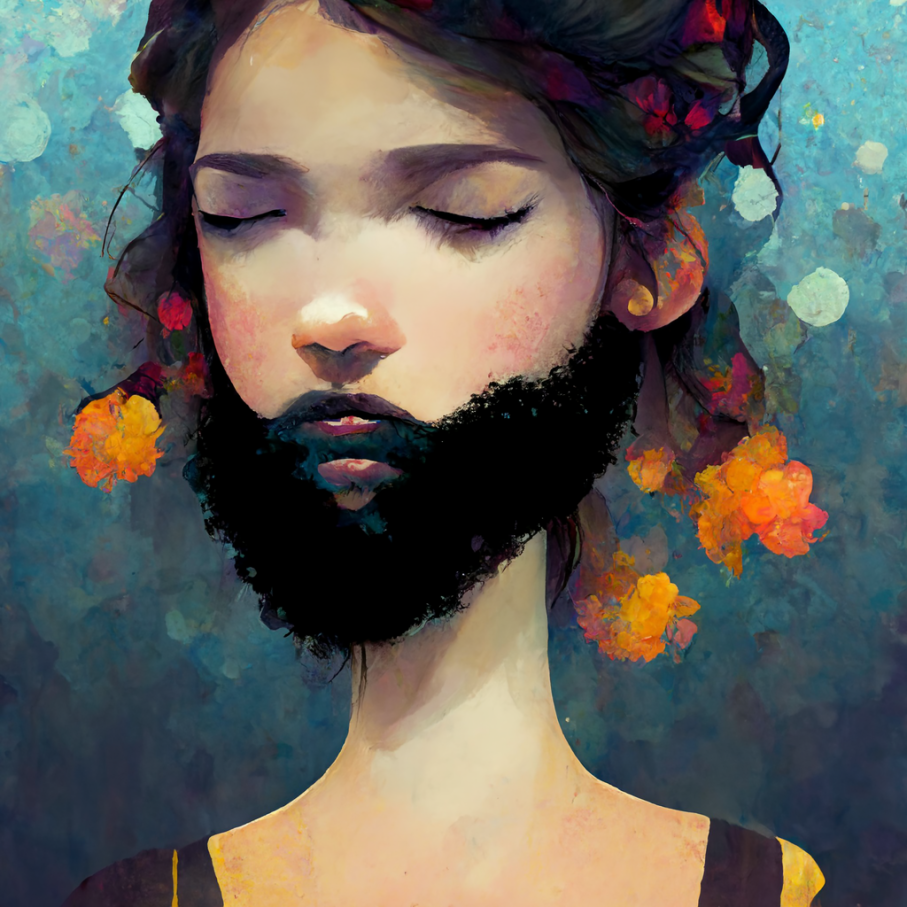 Sognare di avere la barba per una donna