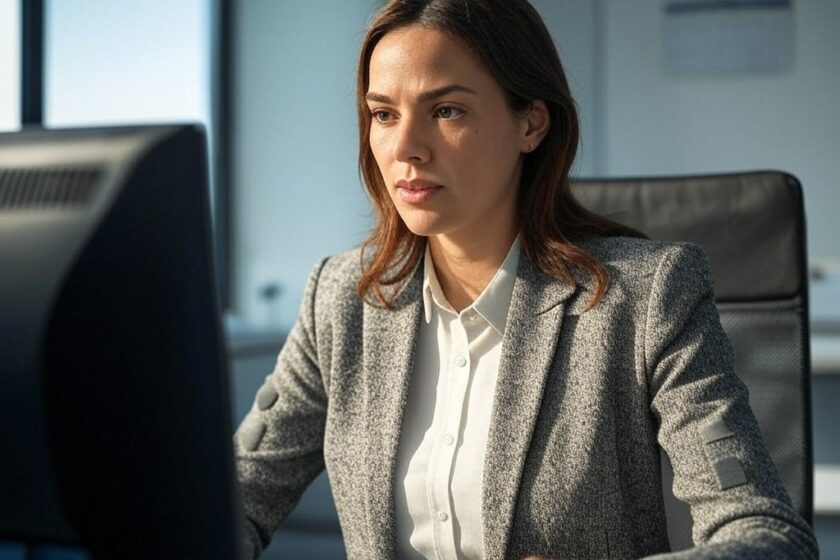 Donna che lavora in ufficio, uno dei lavori femminili più richiesti