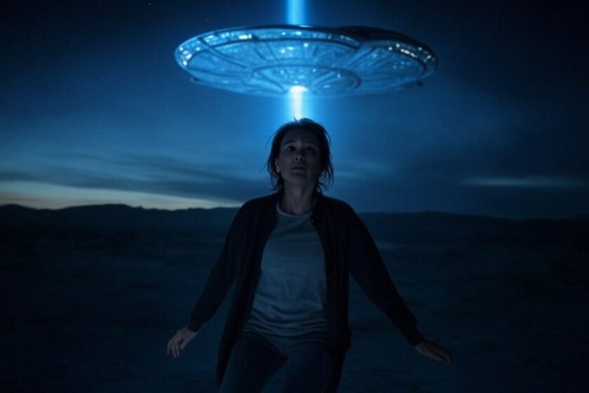 Sognare un attacco aliena: persona rapita da un’astronave attraverso un raggio di luce blu