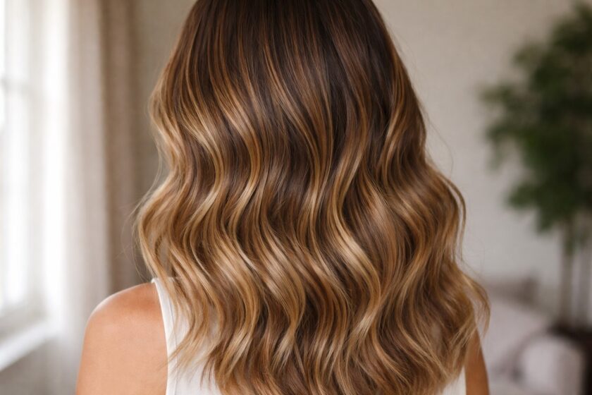 Capelli mossi con Color Melting, sfumatura morbida tra radici e lunghezze luminose